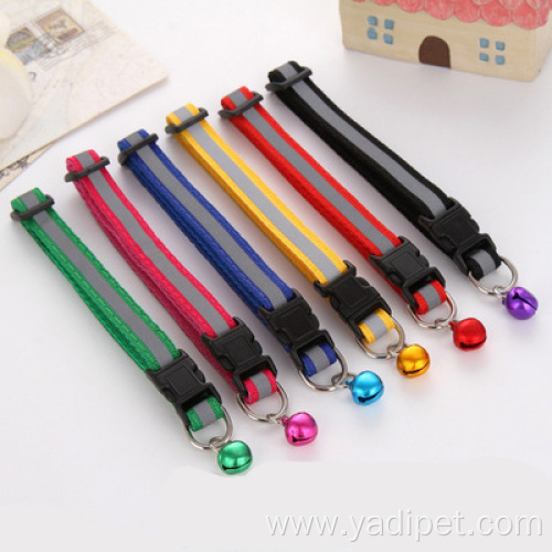 Puppy ID Nylon newborn pets Reflective Cat Collars